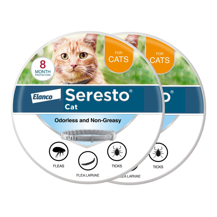 Seresto 8-Month Flea &amp; Tick Collar for Cats &amp; Kittens, 2ct