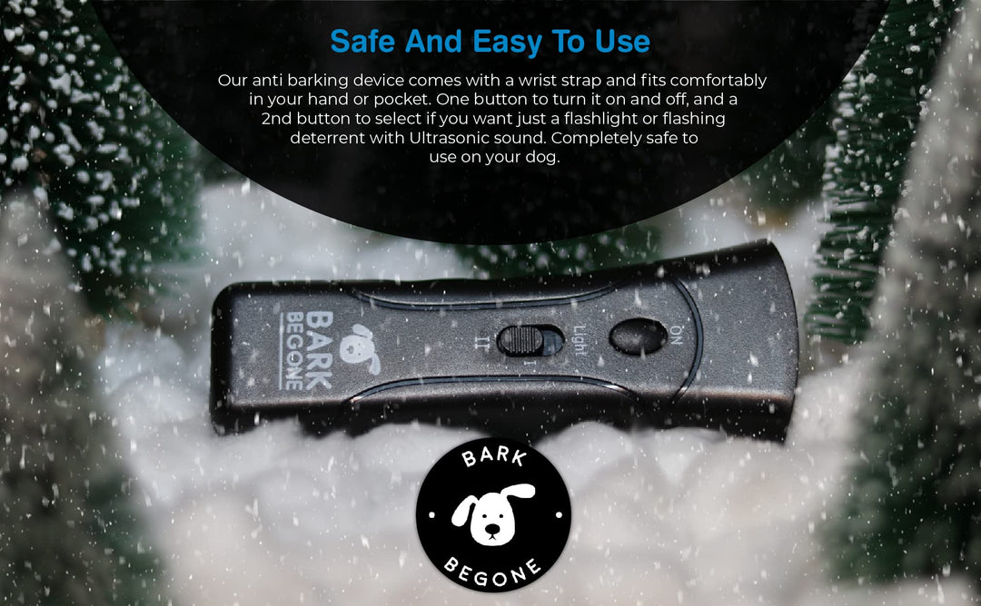 Bark Begone Ultrasonic Dog Bark Deterrent &amp; Behavior Corrector - Stop Barking, Jumping, Aggression Without Yelling -Just Point &amp; Press! Backed by Kevin Harrington from Shark Tank (Bark Begone Classic)