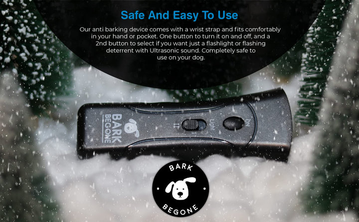 Bark Begone Ultrasonic Dog Bark Deterrent &amp; Behavior Corrector - Stop Barking, Jumping, Aggression Without Yelling -Just Point &amp; Press! Backed by Kevin Harrington from Shark Tank (Bark Begone Classic)