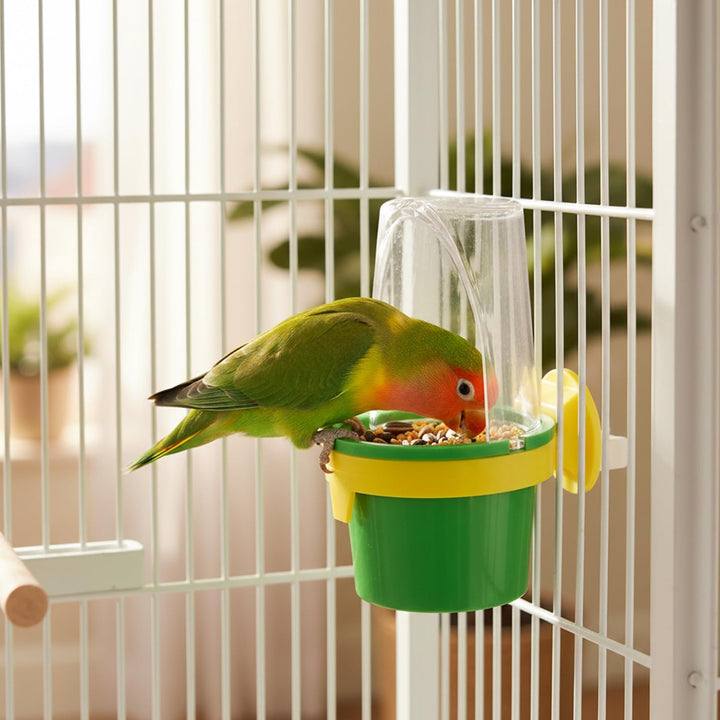 JW Pet Clean Cup Bird Cage Feeder and Water Cup, Medium, Assorted Colors