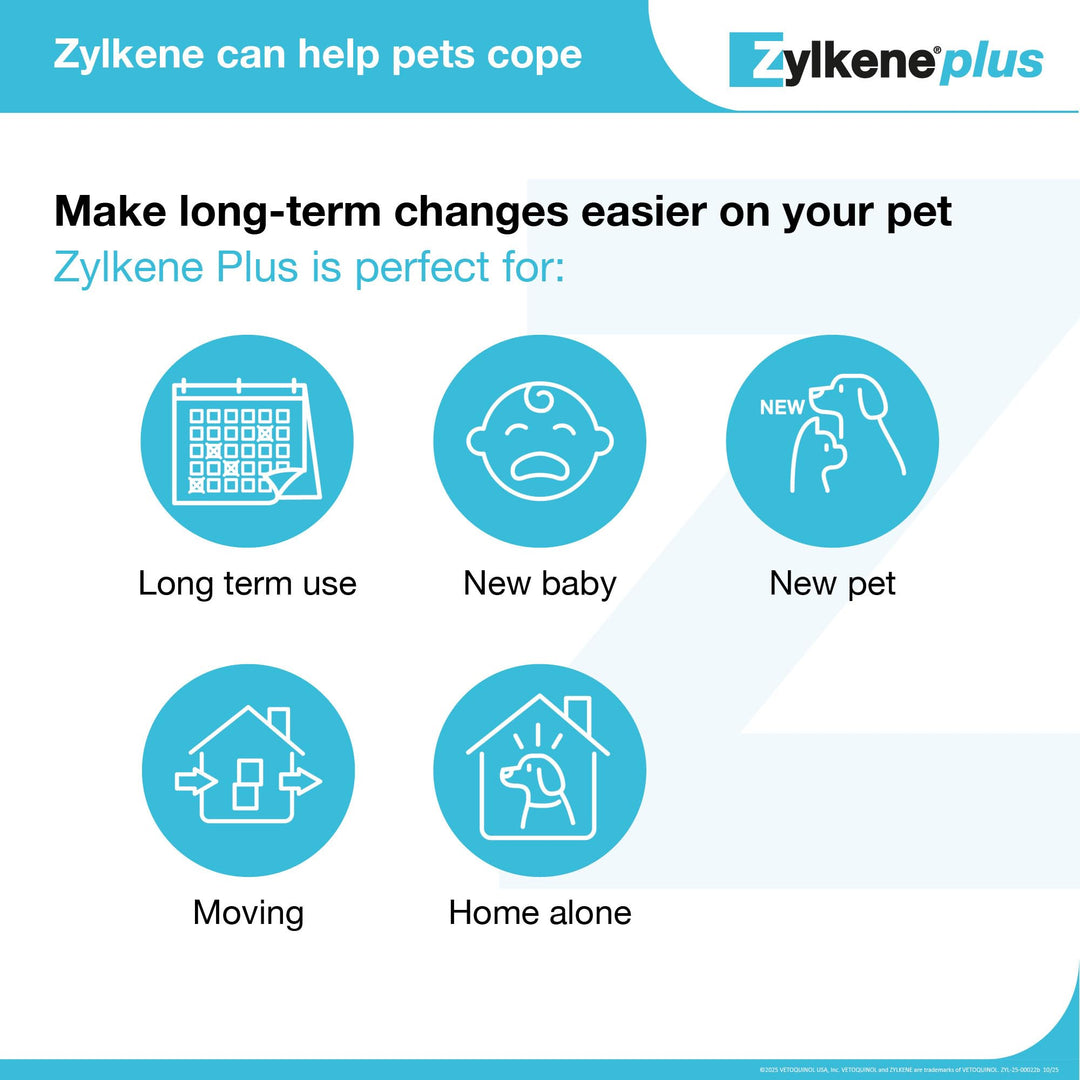 Vetoquinol Zylkene Plus Calming Supplement for Large Dogs, 450 mg