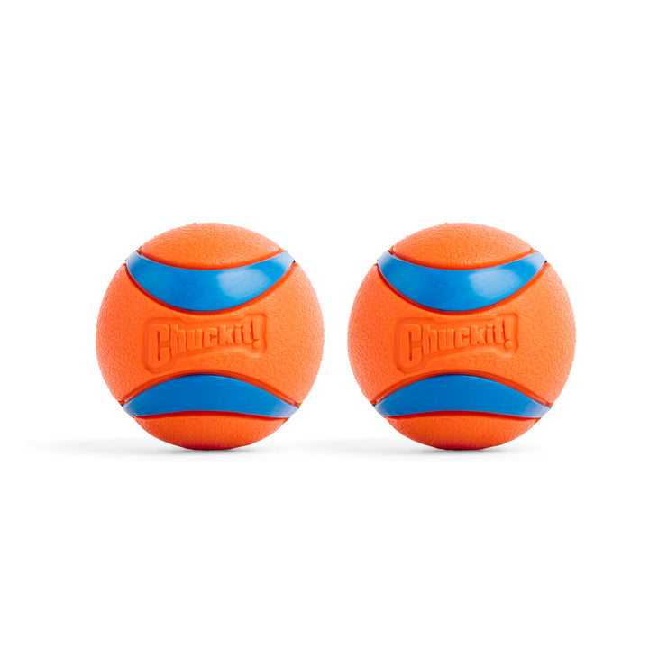 Chuckit! Ultra Rubber Dog Ball, Floating Fetch Toy, Medium 2.5-in, 2-Pack