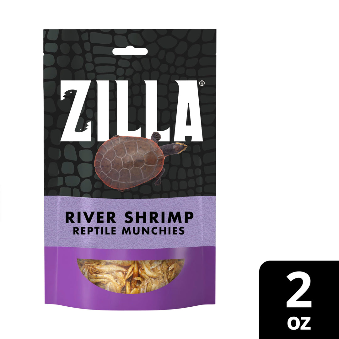 Zilla Reptile Food Munchies River Shrimp, Axolotl Food, 2-Ounce