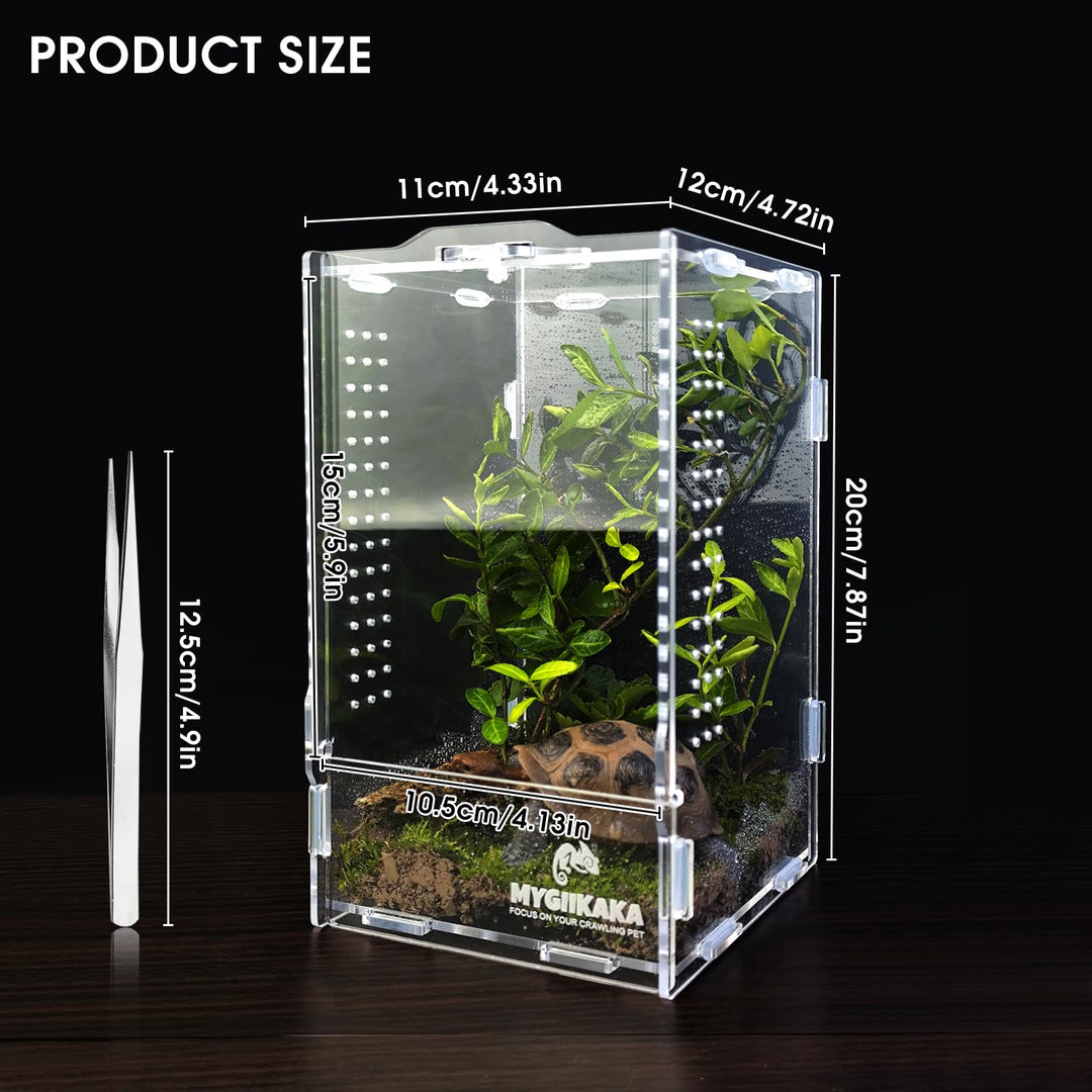 Acrylic Jumping Spider Habitat, Insect Terrarium, Bug Enclosure, Praying Mantis Habitat, Frog Enclosure