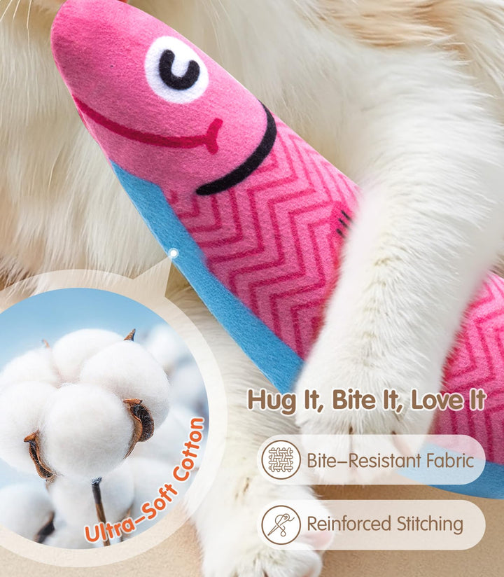 PetBusy Cat Toys with [5000 mg A+Natural Catnip &amp; Silvervine] Kicker Fun