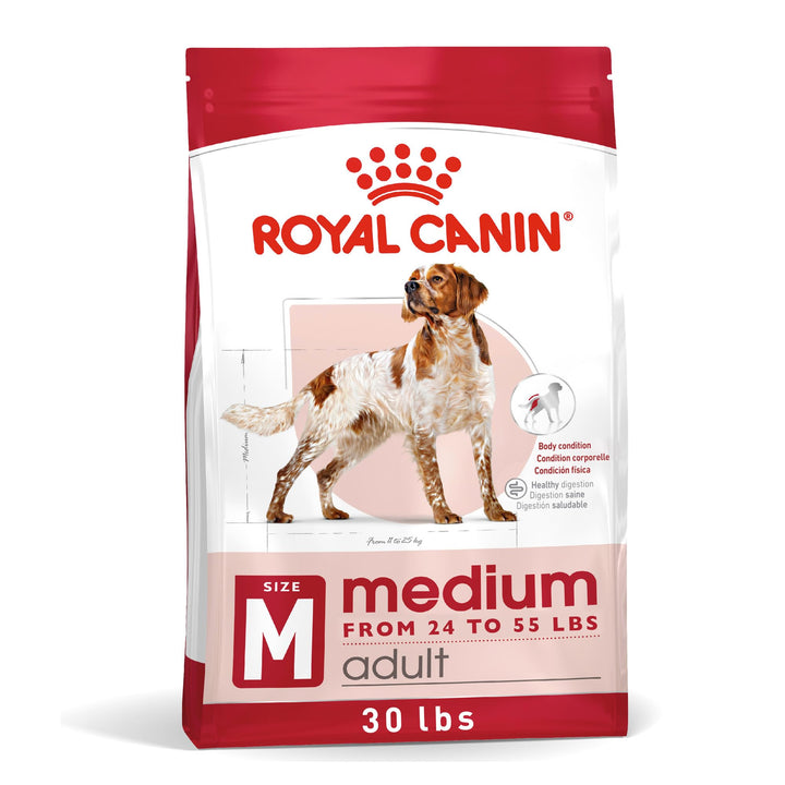 Royal Canin Size Health Nutrition Medium Adult Dry Dog Food, 30 lb Bag