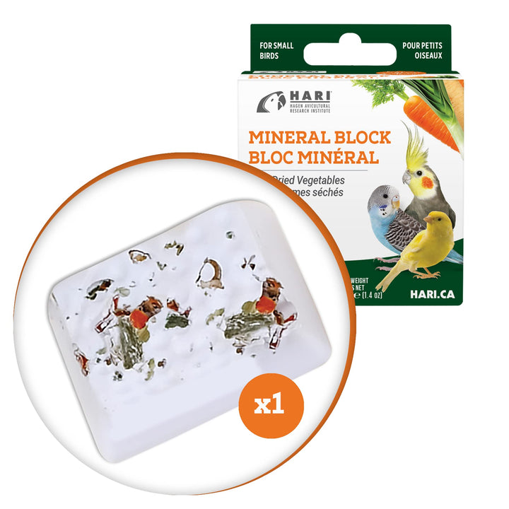 HARI Mineral Block for Birds with Dried Vegetables