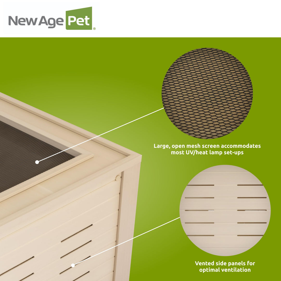 New Age Pet® ECOFLEX® 48" Mojave Reptile Enclosure, Large, Maple