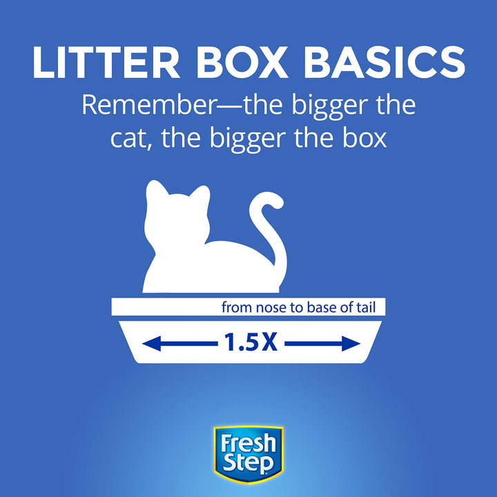 Fresh Step Crystal Cat Litter, Lightweight with Long-Lasting Odor Control, Low Dust, 8lbs.