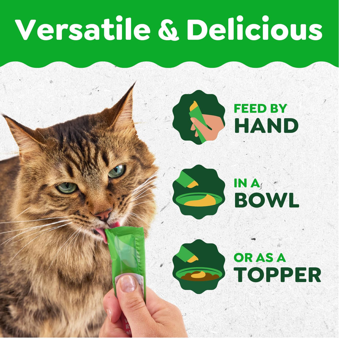 Greenies Feline Smart Purees Cat Treats, Indoor and Skin &amp; Fur, 40 Count