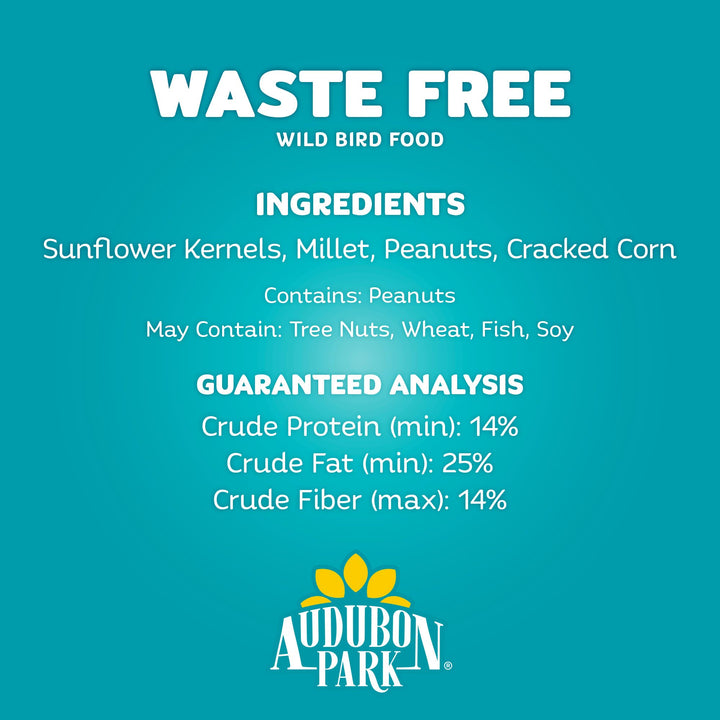 Audubon Park Waste Free Wild Bird Seed, 12 lb