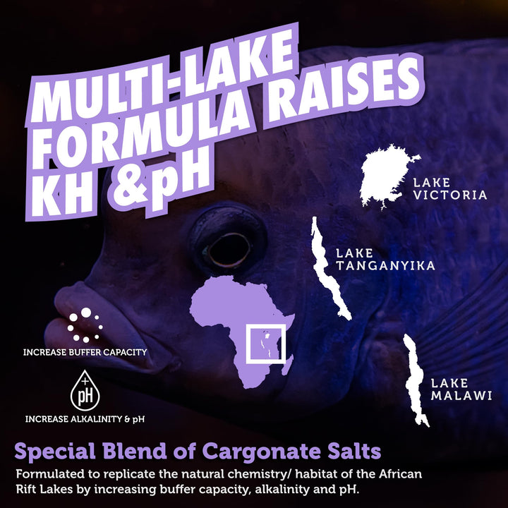 Fritz Aquatics Rift Lake Cichlid Buffer Multi-Lake Formula Raises KH &amp; pH (3-Pound)
