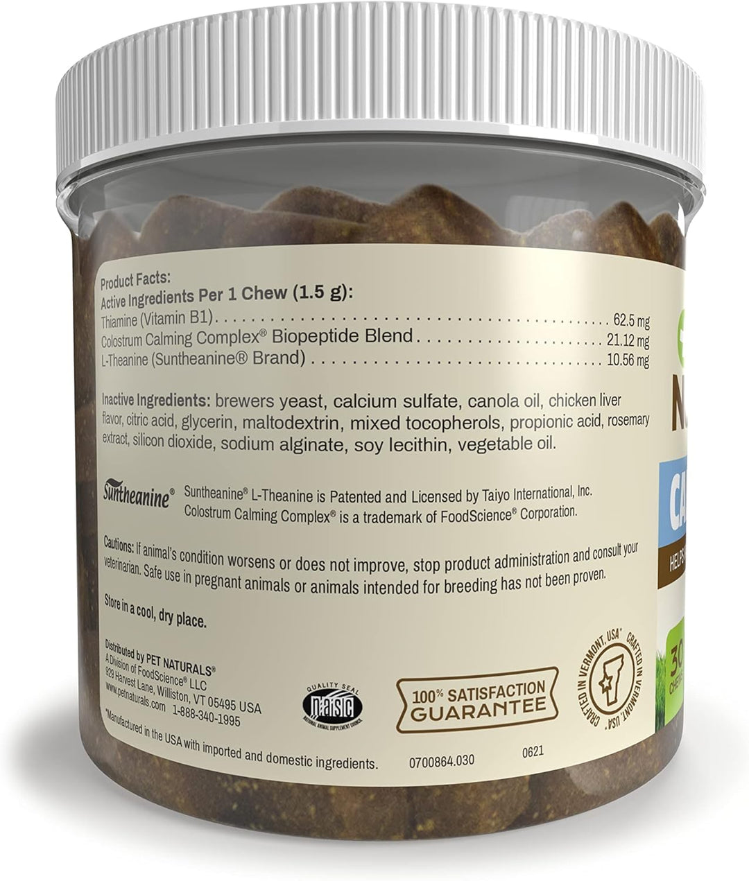 Pet Naturals Calming Chews for Medium and Large Dogs, Chicken, 30 Count