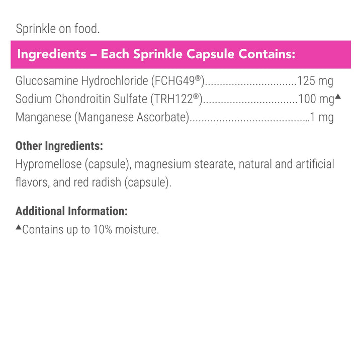 Nutramax Cosequin Joint Supplement for Cats, Easy Sprinkle Capsule, 80ct