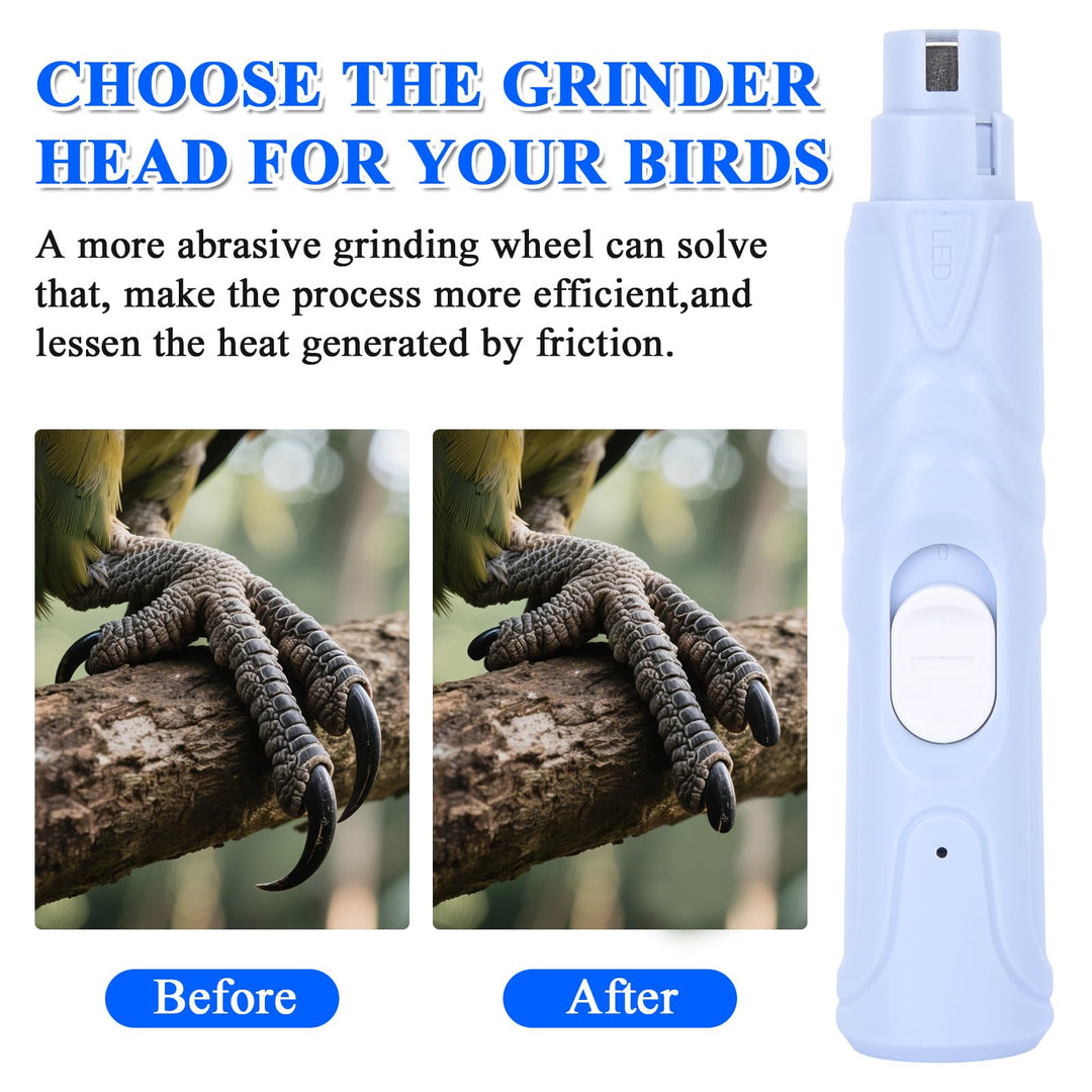 Anicuta Bird Nail Grinder with Nail Clippers and Nail File for Parrots