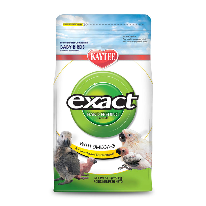 Kaytee Exact Hand Feeding Formula Baby Bird Food for Baby Birds, 5 Pounds