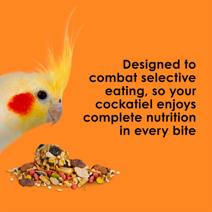 Kaytee Fiesta Cockatiel Bird Food, Nutritious Fun Blend, 4.5 Pounds