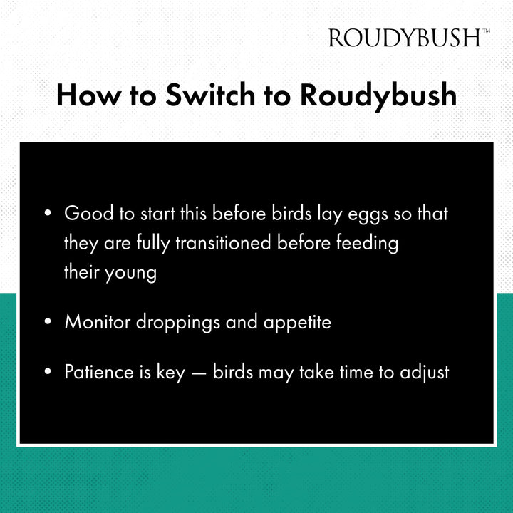 RoudyBush Daily Maintenance Bird Food, Small Pellets, 44 oz
