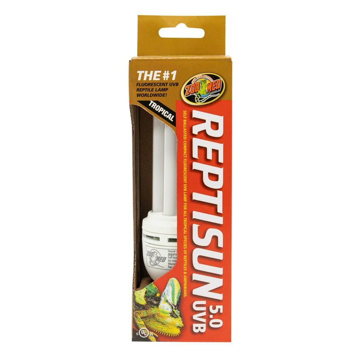 Zoo Med ReptiSun Tropical Compact Fluorescent UVB Lamp, 26 Watts,White