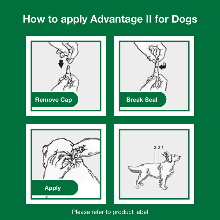 Advantage II Large Dog Topical Flea Treatment &amp; Prevention, 4ct