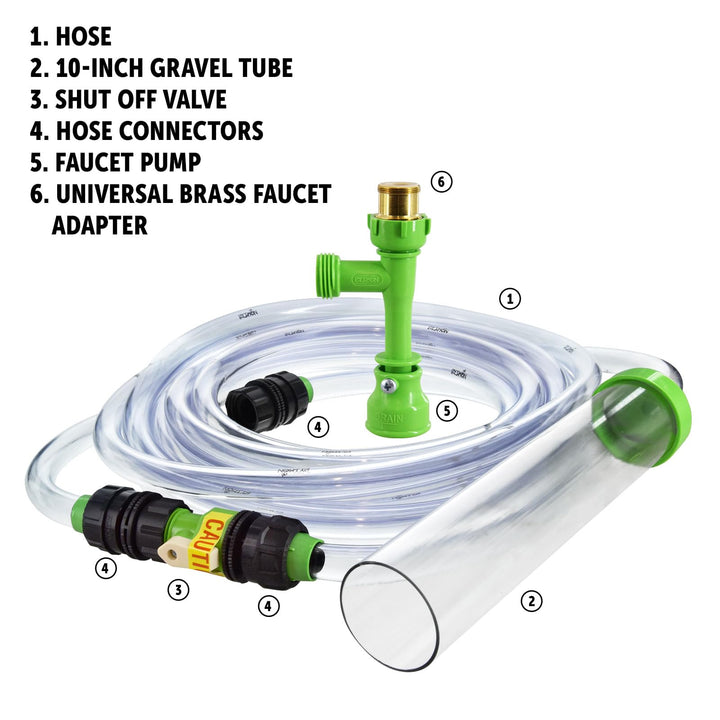 Python No Spill Clean and Fill Aquarium Maintenance System, Gravel Cleaner and Water Changer, 25 Foot