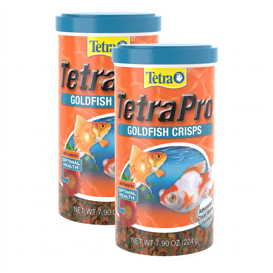 Tetra 77077 TetraPRO Goldfish Crisps for Fishes, 7.9 Ounce (Pack of 2)