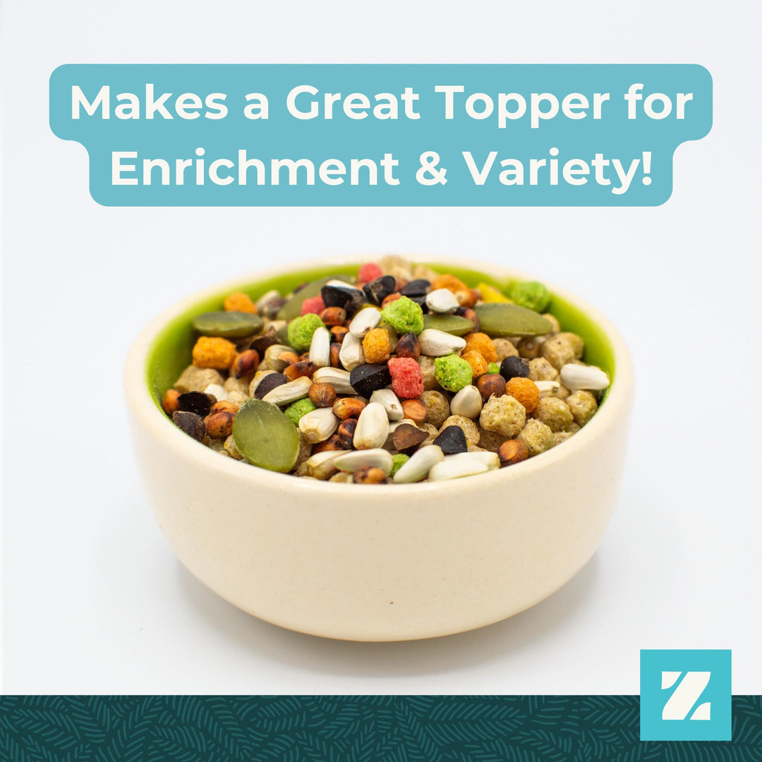 ZuPreem Sensible Seed Cockatiel &amp; Conure Food, Variety Mixer, Medium, 2 lb