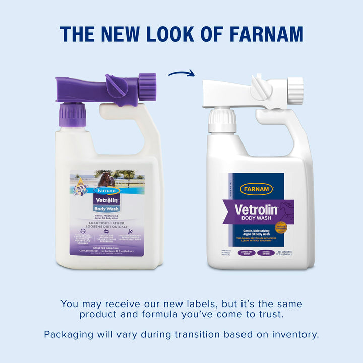 Farnam Vetrolin Body Wash for Horses and Dogs, 32 fl oz.