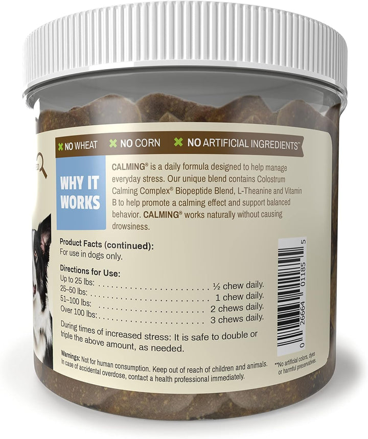 Pet Naturals Calming Chews for Medium and Large Dogs, Chicken, 30 Count