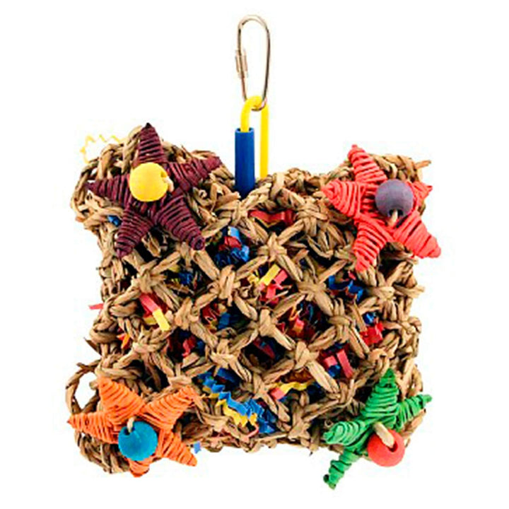 Super Bird Creations SB50949 Pickin’ Pocket Bird Toy - Ideal for Cockatiels, Parakeets, Parrots - Small to Medium Birds - Fun &amp; Entertaining Bird Toy - Bird Safe Component &amp; Design - 7.5"x5" (2 Pаck)