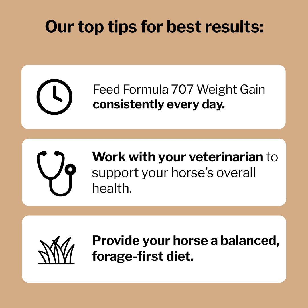 Formula 707 Weight Gain Crumble for Horses, 7 lb – Calorie-Rich Support