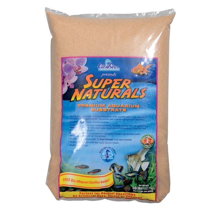 CaribSea Super Naturals Aquarium Sand - 20 lb - Sunset Gold - Natural Substrate for Freshwater Aquariums, Enhances Aquascaping &amp; Promotes Healthy Aquatic Habitat