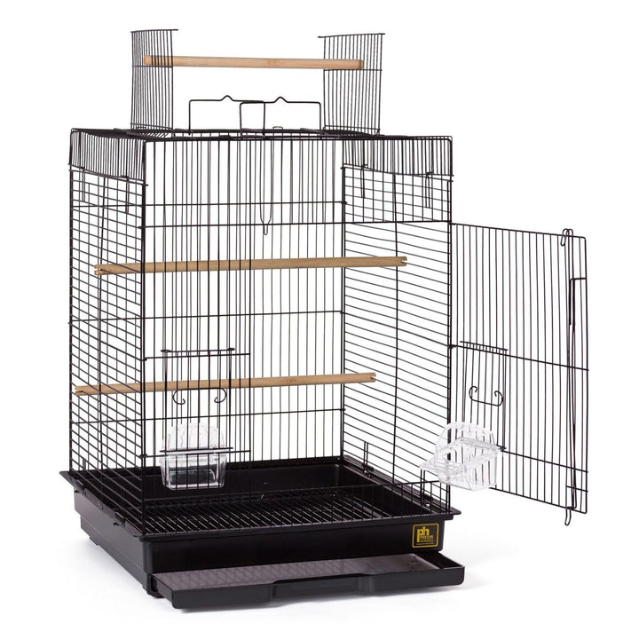 Prevue Pet Products Top Opening Bird Cage - Black