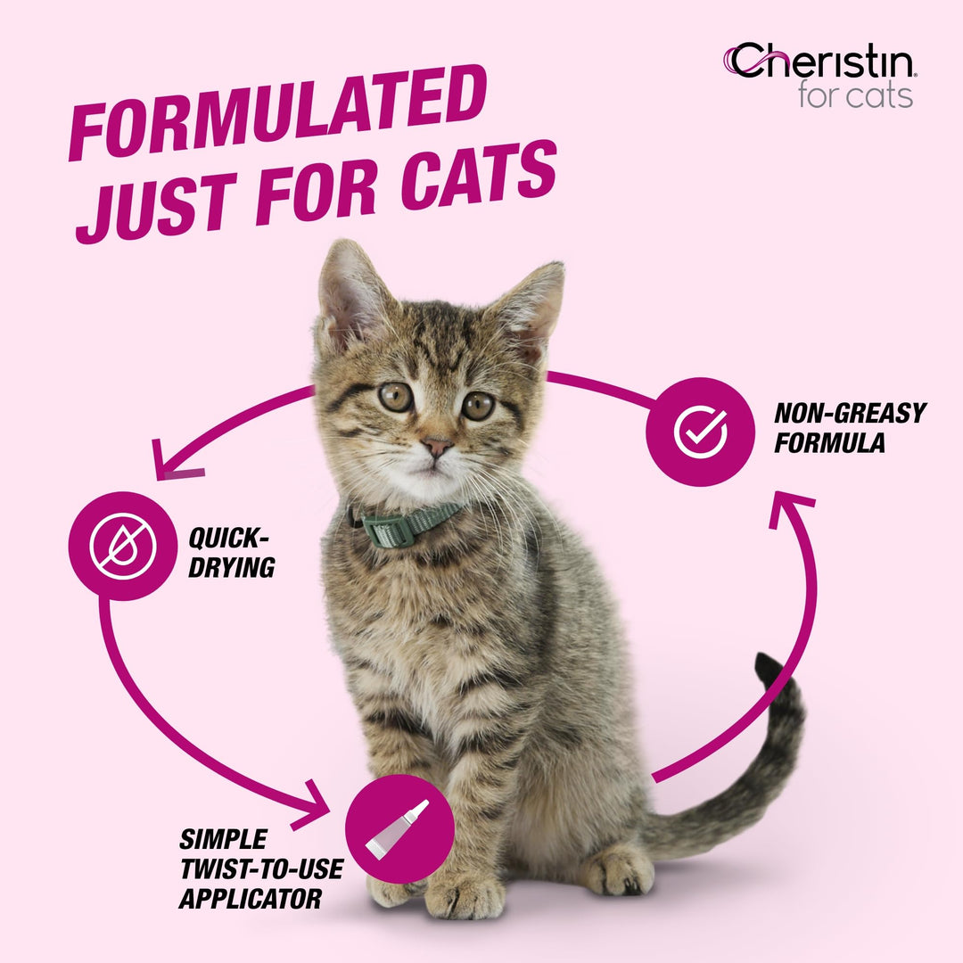 Cheristin Flea Treatment &amp; Prevention for Cats Over, 6ct