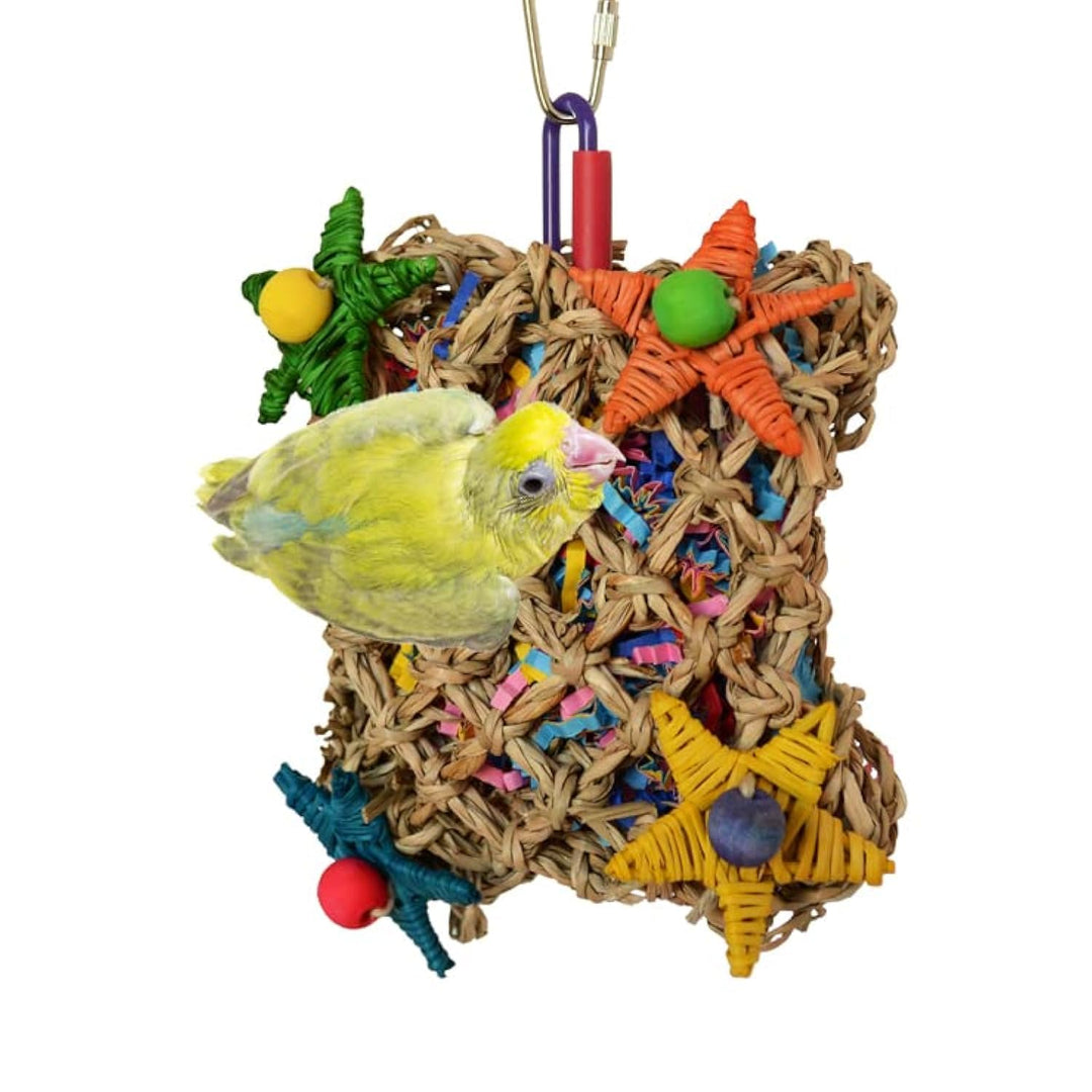 Super Bird Creations SB50949 Pickin’ Pocket Bird Toy - Ideal for Cockatiels, Parakeets, Parrots - Small to Medium Birds - Fun &amp; Entertaining Bird Toy - Bird Safe Component &amp; Design - 7.5"x5" (2 Pаck)