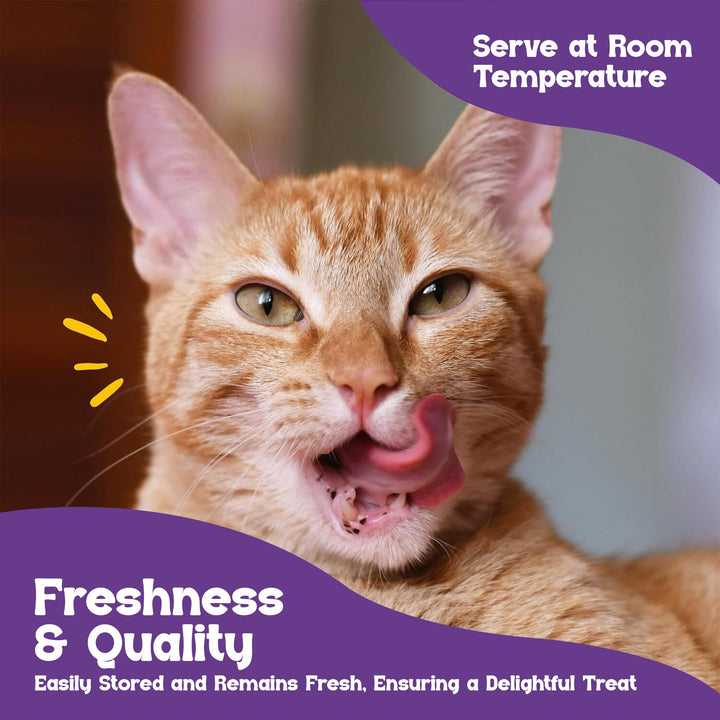 Beefeaters Lickable Cat Treats 48 Count – Puree Squeeze Up Tubes Variety Pack (Salmon, Tuna &amp; Chicken) | Grain Free, Taurine Enriched, High Moisture for Picky Eaters | Cat Treat Topper or Snack