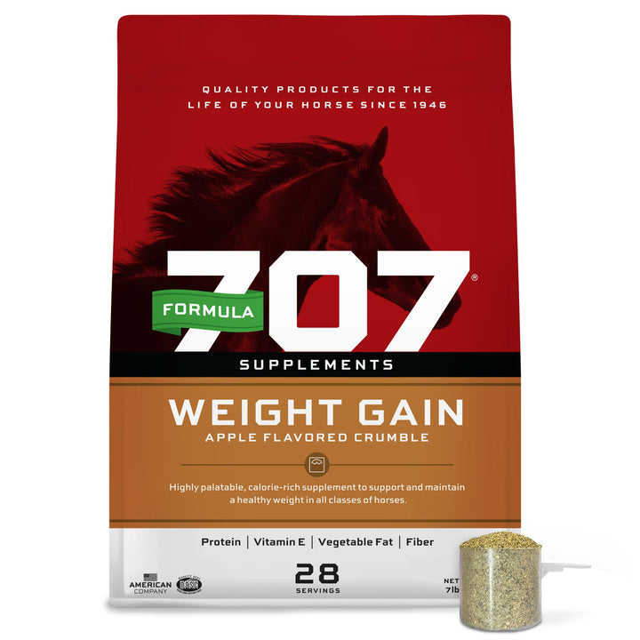 Formula 707 Weight Gain Crumble for Horses, 7 lb – Calorie-Rich Support