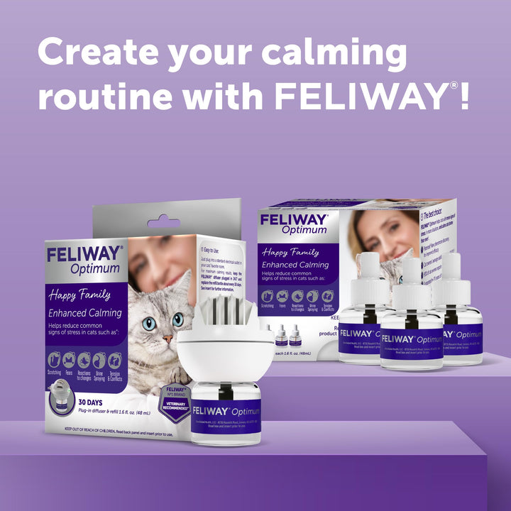 FELIWAY Optimum Cat Calming Diffuser Kit (2 Pack)