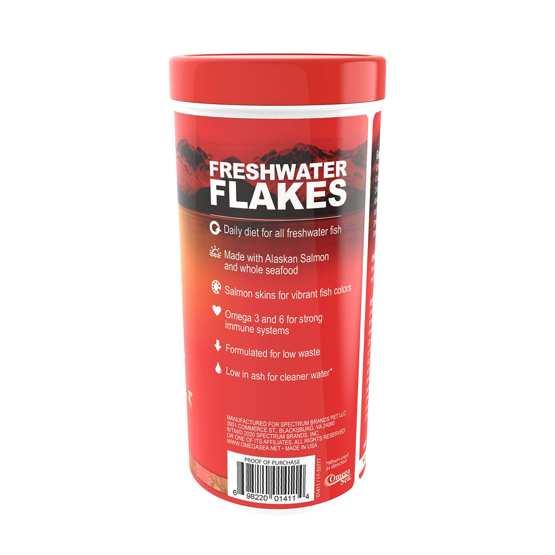 Omega One Freshwater Flakes, 2.2 oz