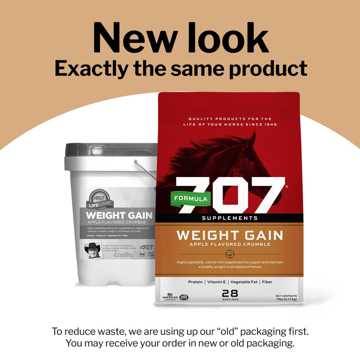Formula 707 Weight Gain Crumble for Horses, 7 lb – Calorie-Rich Support