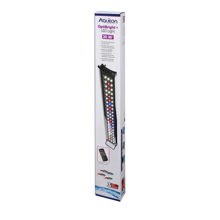 Aqueon Optibright Plus LED Aquarium Lighting System, 30 to 36 Inch