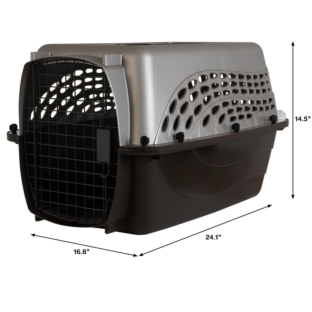 Petmate Dog Crate for Small Dogs and Cat Carrier, 24in, Pearl Tan