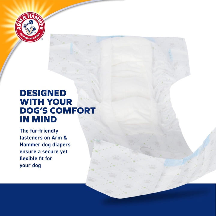 Arm &amp; Hammer Disposable Female Dog Diapers, Medium, 12 Count