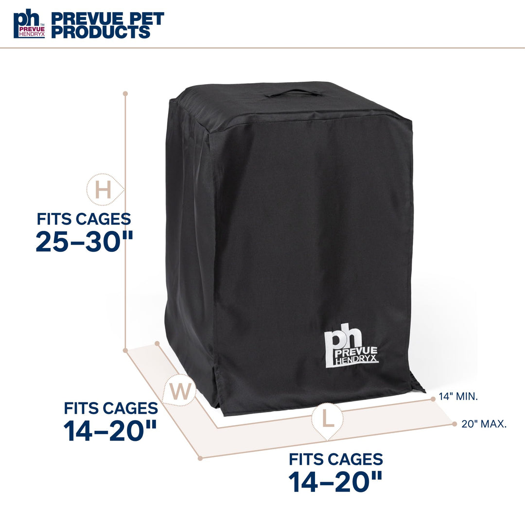Prevue Pet Products Medium Bird Cage Cover - Black, Size Medium