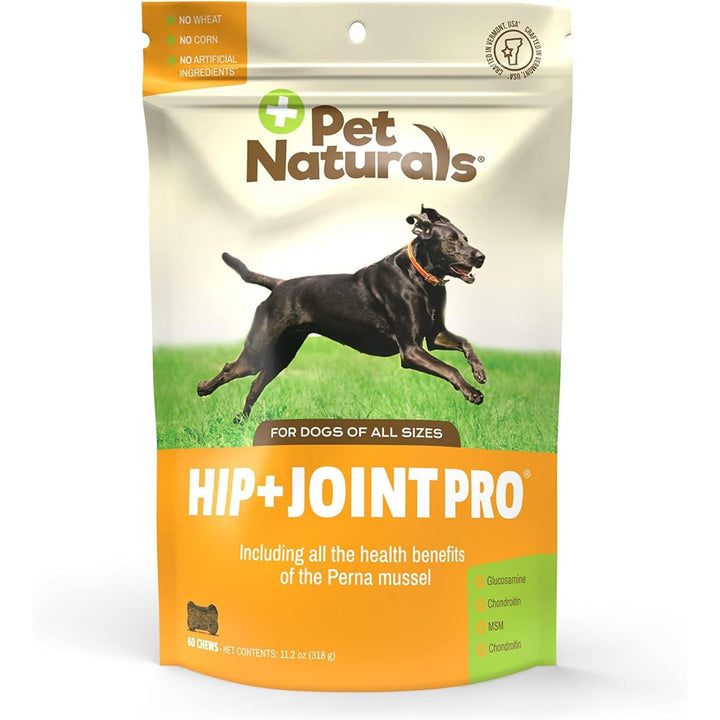 Pet Naturals Hip and Joint Pro Chews for Dogs, Duck, 60 Count