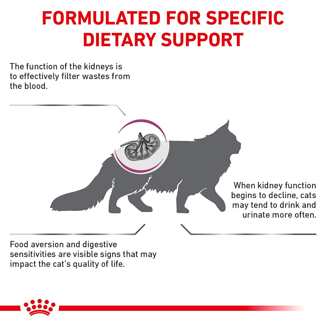 Royal Canin Veterinary Diet Feline Renal Support F Adult Dry Cat Food, 3 lb Bag