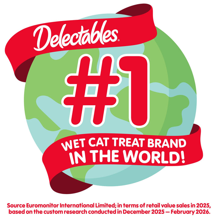 Delectables Bisque Lickable Wet Cat Treats - Chicken, Tuna &amp; Shrimp, 12 count