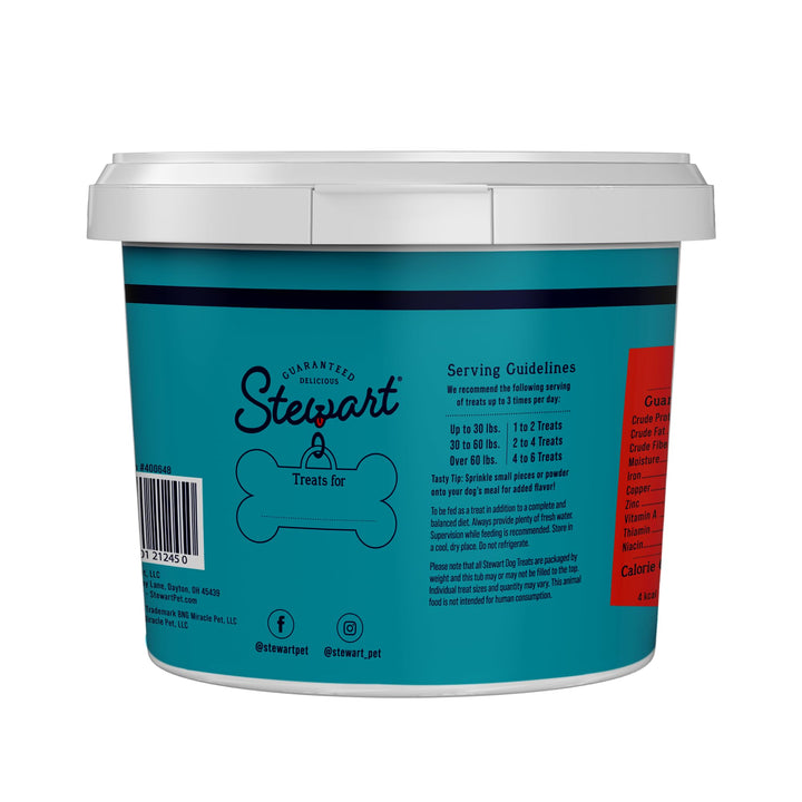 Stewart Freeze Dried Dog Treats, 100% Beef Liver, 14 oz Tub