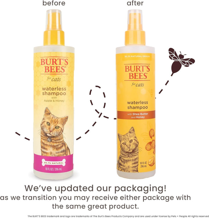 Burts Bees for Pets Waterless Cat Shampoo Spray, 10 Fl Oz