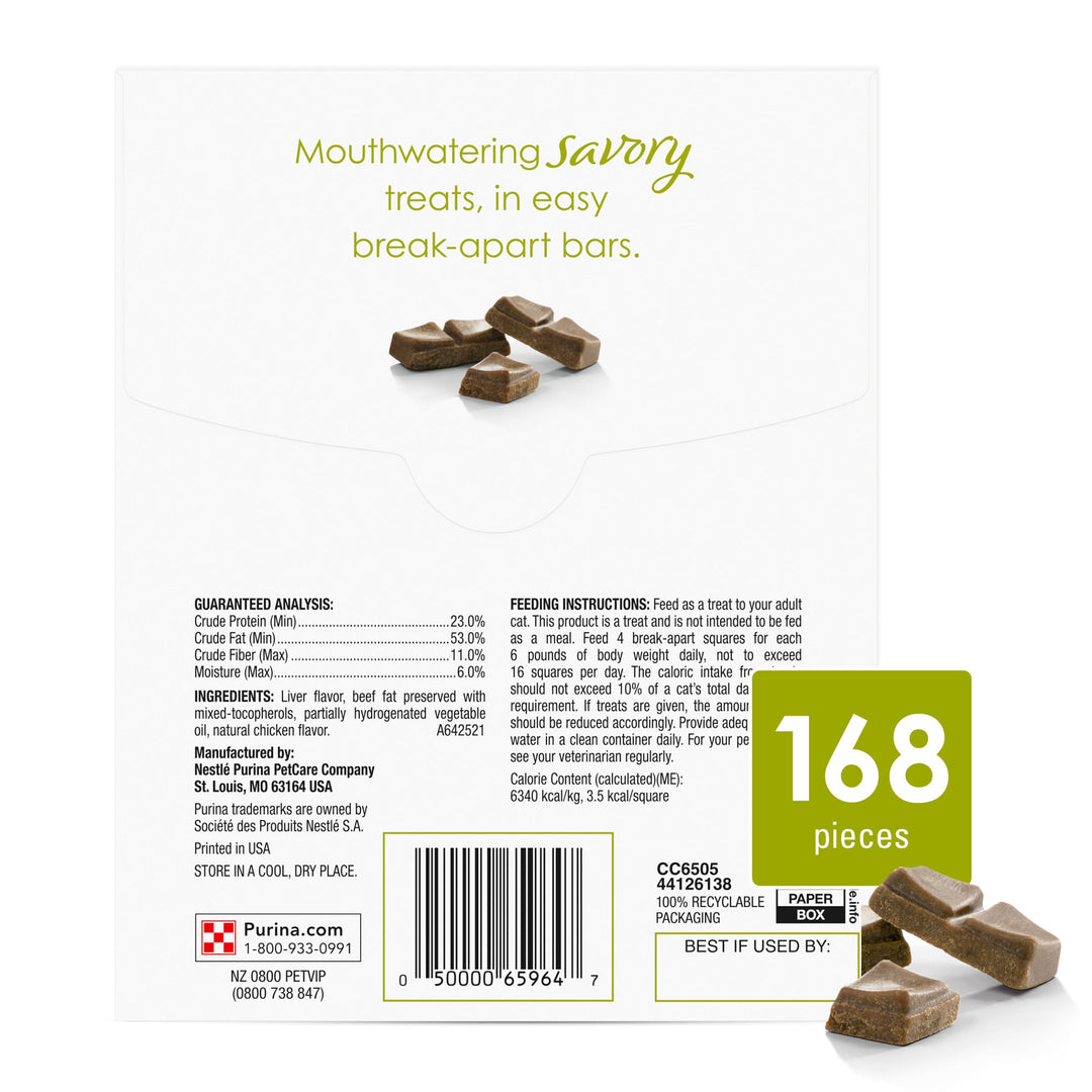 Fancy Feast Purina Limited Ingredient Cat Treats, Savory Cravings Chicken Flavor - 3 oz. Box (Pack of 2)